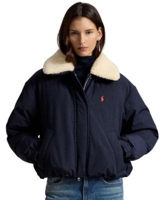 Polo Ralph Lauren Women's Water-Resistant 750-Fill-Power Down High-Pile-Collar Jacket
