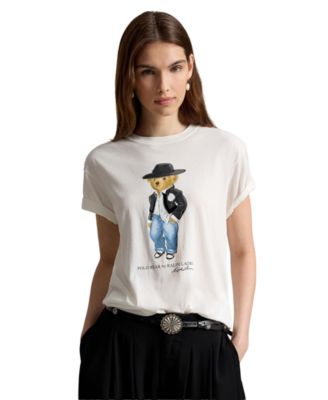 Polo Ralph Lauren Women's Polo Bear Cotton Jersey T-Shirt