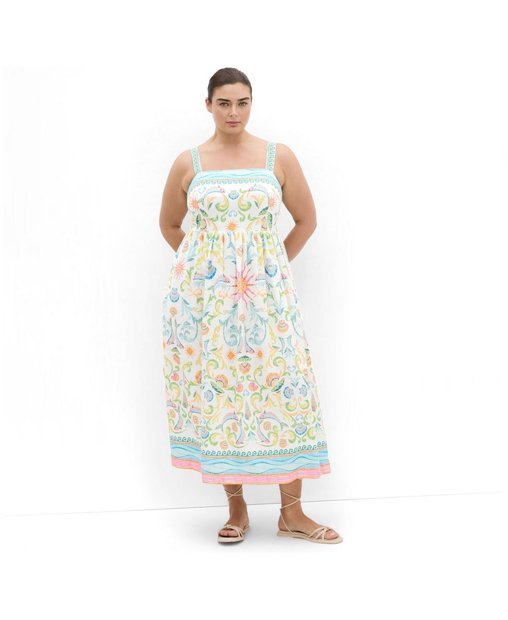 Женское платье макси CITY CHIC Calissa Seascape Print