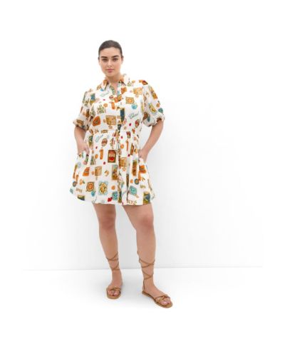 CITY CHIC Women's Amore Print Mini Dress