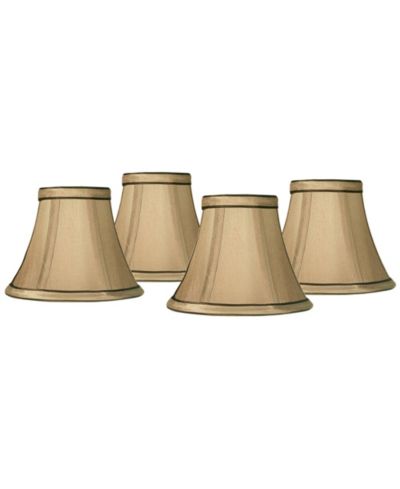 Springcrest набор из 4 круглых абажуров Celia Small 3"x6"x5" с зажимом