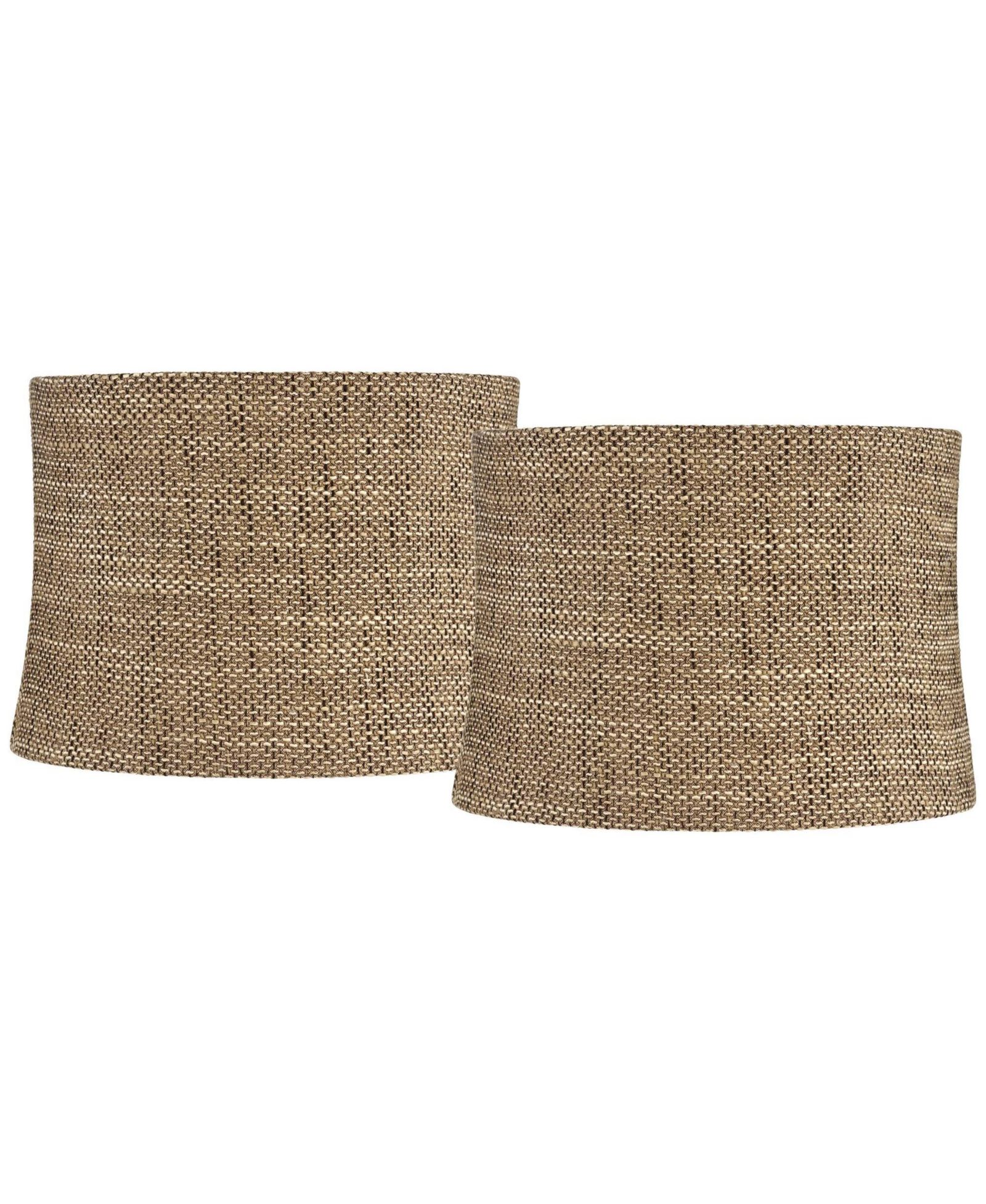 Springcrest Set of 2 Drum Lamp Shades High Spider Replacement Harp Finial Fitting