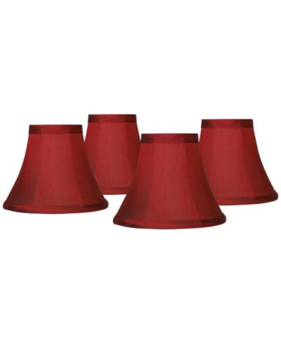 Springcrest Набор из 4 абажуров Bell Lamp Shades Faux Silk 3" Top x 6" Bottom x 5" High