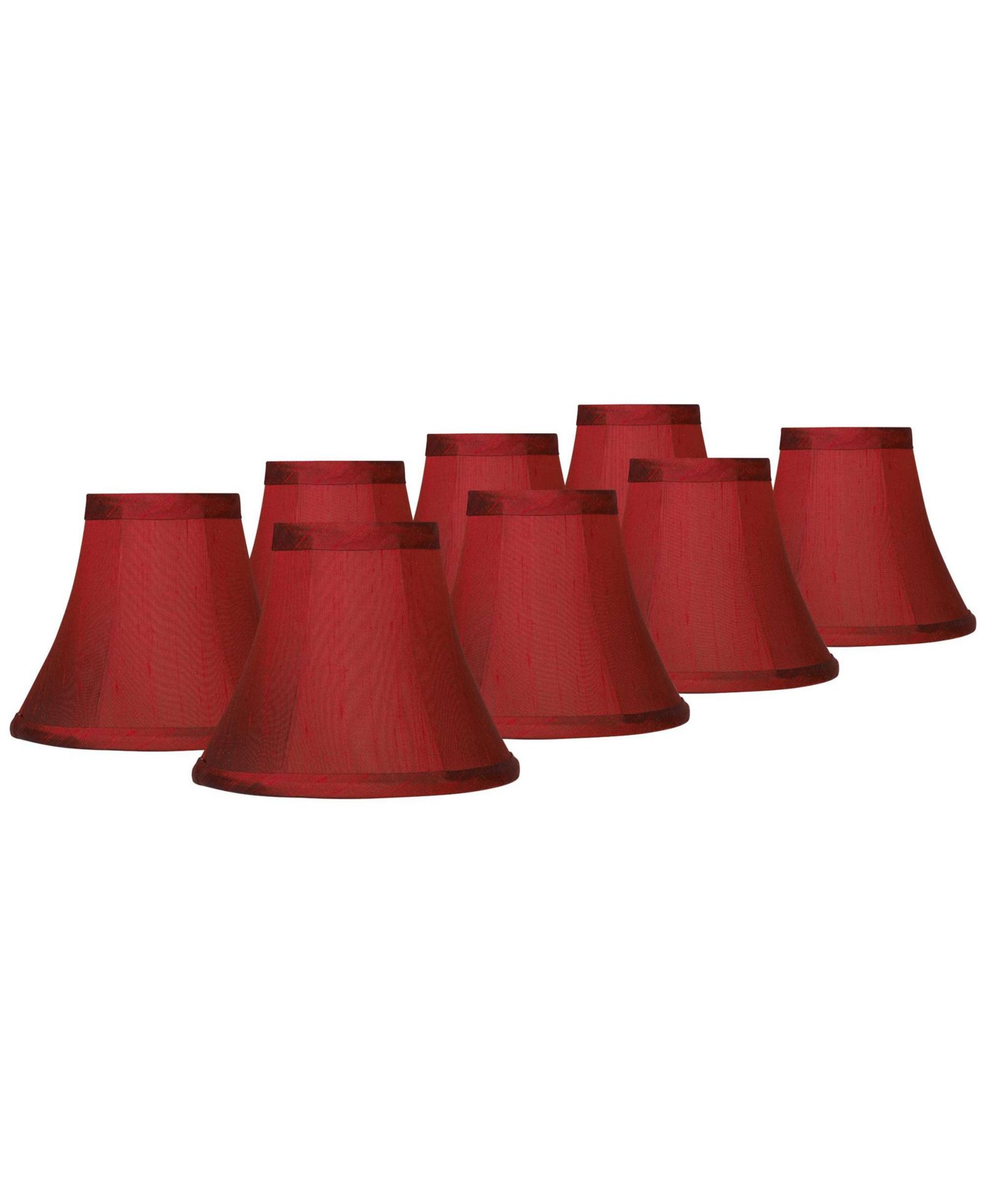 Springcrest набор из 8 абажуров для ламп Bell Faux Silk High Candelabra Clip-On Fitting
