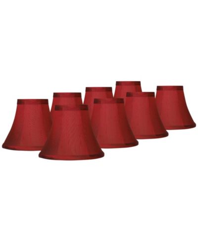 Springcrest набор из 8 абажуров для ламп Bell Faux Silk High Candelabra Clip-On Fitting