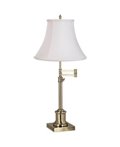 360 Lighting настольная лампа с регулируемой высотой, 36" Tall, Antique Brass