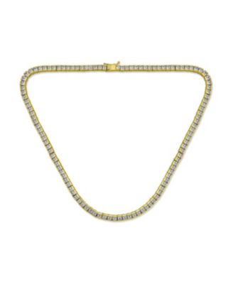 Колье Bling Jewelry Cocktail Cubic Zirconia Princess Cut Channel Set Statement Tennis Necklace
