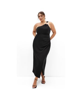 CITY CHIC Women's Womens's Joy One Shoulder Maxi Dress