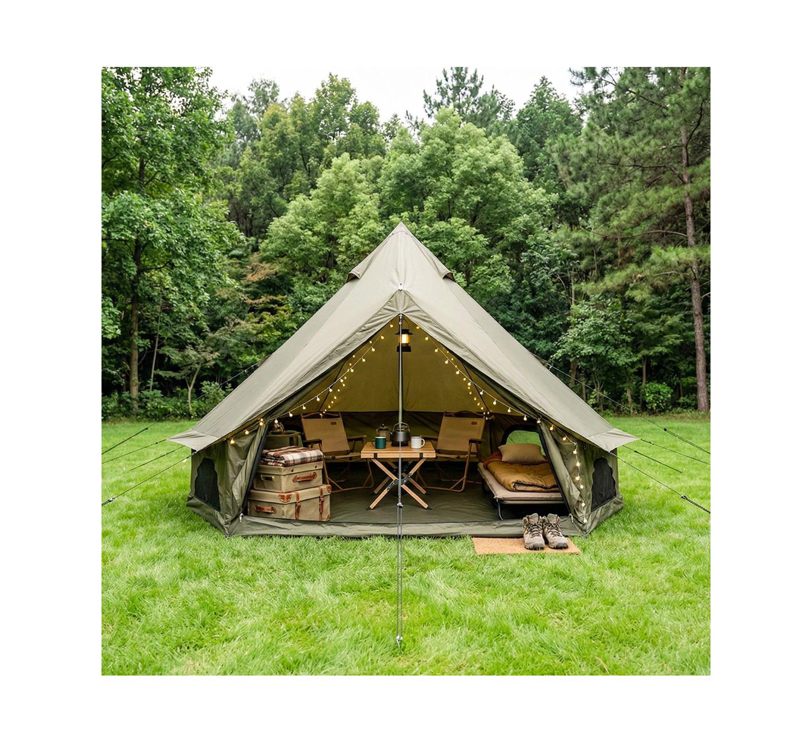 Палатка Streamdale Furniture 16.4Feet 4-Season Waterproof Bell Tent с отверстием для печи на 10 человек