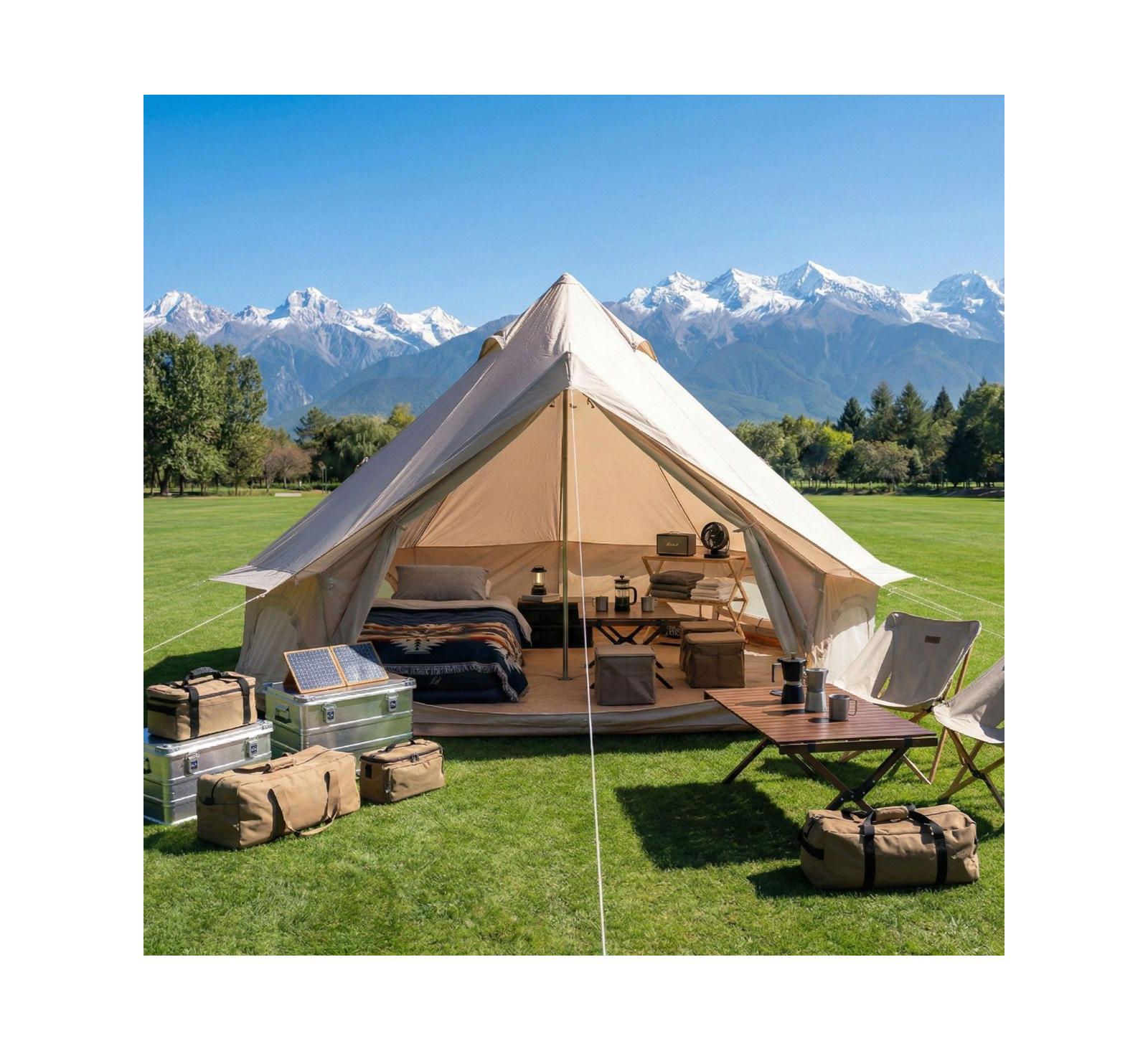 Streamdale Furniture Палатка Bell Tent, водонепроницаемая, 4 сезона, 9.8feet