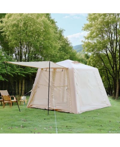 Палатка Streamdale Furniture 5.76m Inflatable Camping с навесом, насосом и водонепроницаемой тканью Oxford