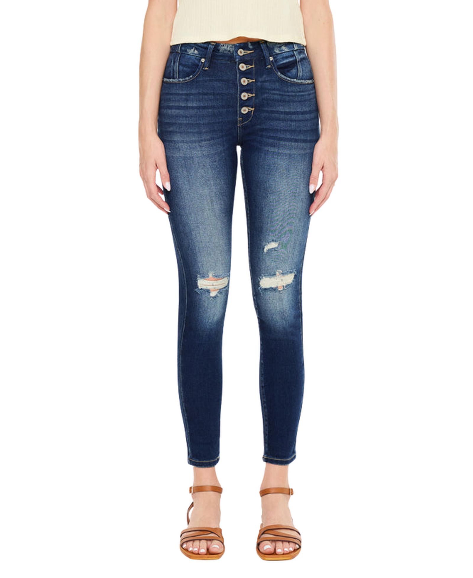 KanCan Women's Novah High Rise Super Skinny Jeans