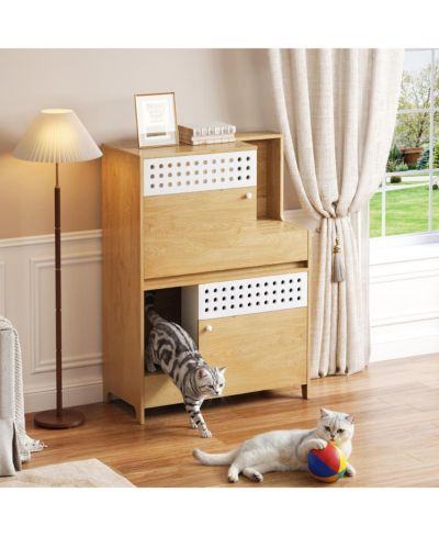 Streamdale Furniture 2-in-1 кошачий лоток-тумба для хранения