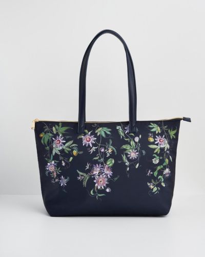 Женская сумка-шоппер Fable England Passion Flower Printed Grab Tote