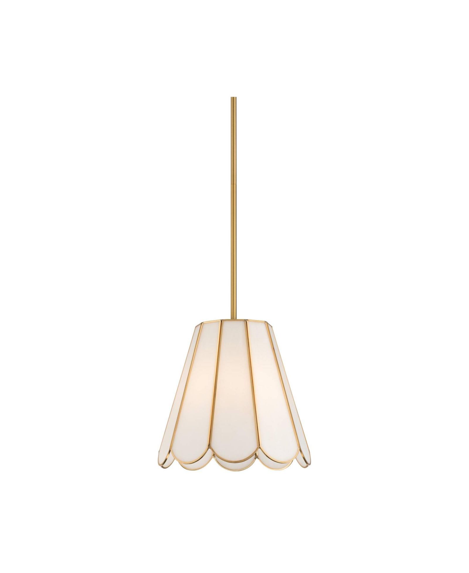 Мини-подвесной светильник Possini Euro Design Eldridge 12 1/4 Inch Wide Brass and Seashell