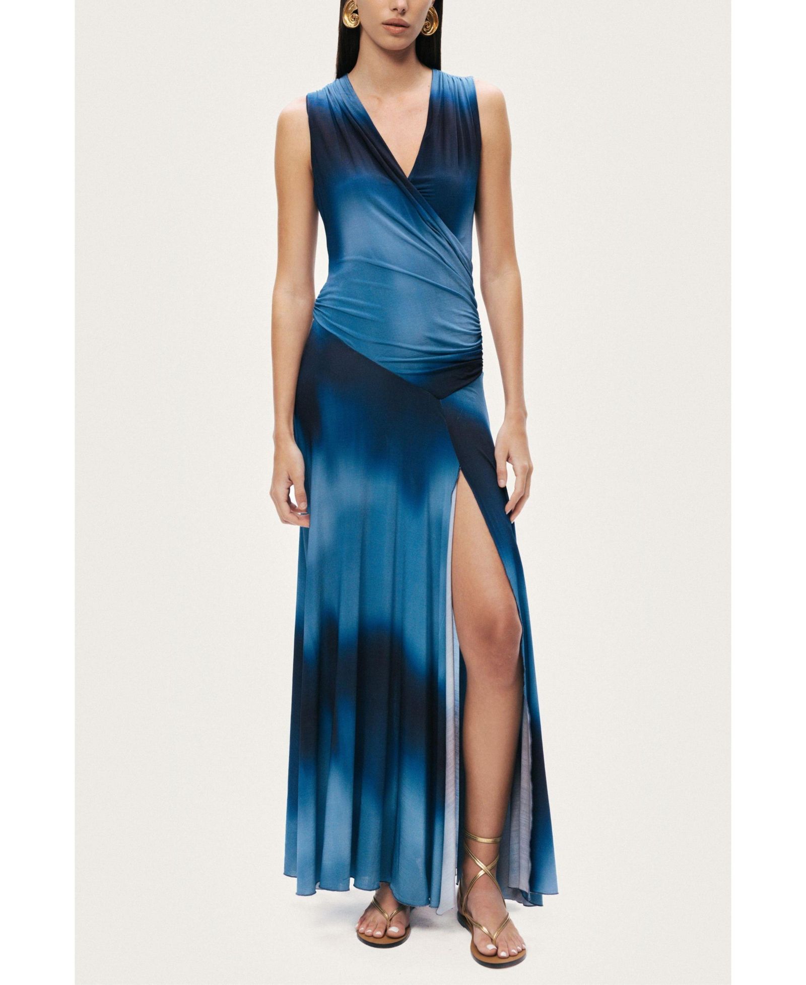 Женское вечернее платье NOCTURNE Draped Asymmetric Maxi