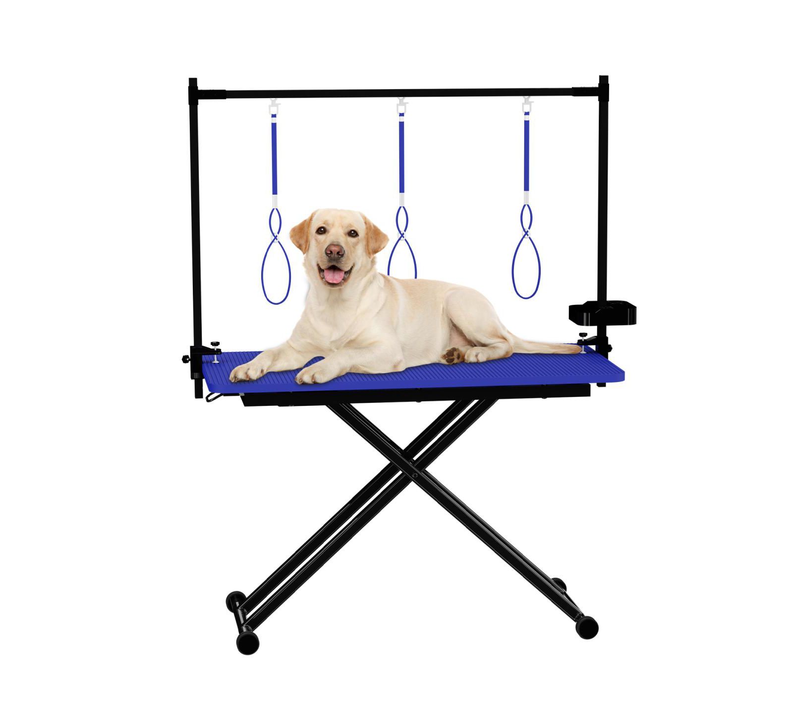 Стол для груминга собак Streamdale Furniture 47 Inch X Lift Foldable с регулируемыми руками и органайзером