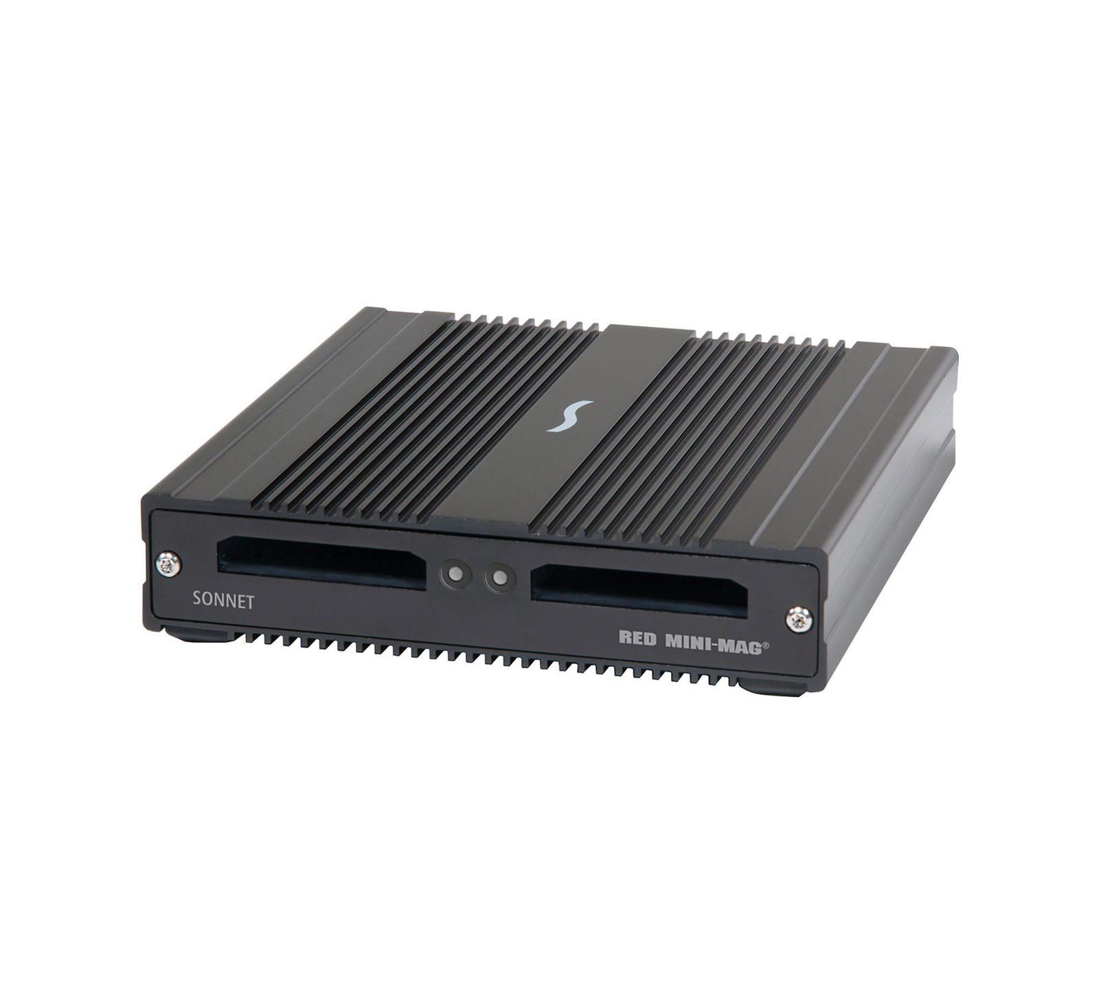 Sonnet SF3 Series Red Mini-mag Dual-Slot Thunderbolt 3 Card Reader