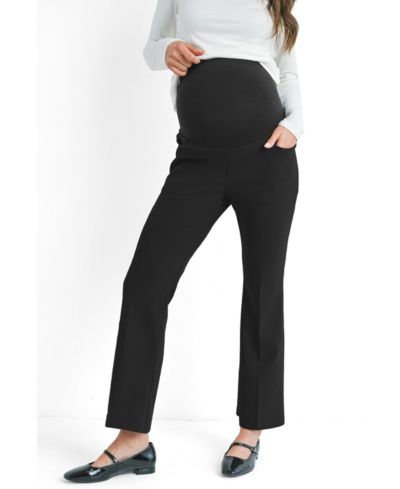 Hello Miz Maternity Over the Belly Pull On Flare Leg Pants