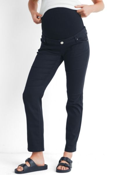 Женские брюки Hello Miz Maternity Straight Leg с панелью поверх живота и карманами