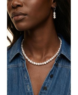 Joey Baby 2-Piece Gift Set 18K Plated Freshwater Pearl Necklace and Earrings