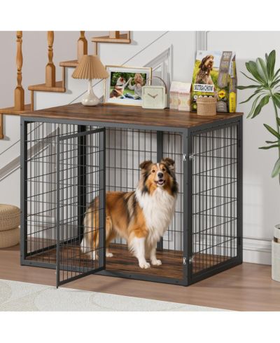 Streamdale Furniture 47'' Dog Crate Furniture with 3 Doors for Large and Medium Dogs