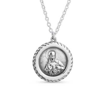 Подвеска-медальон Bling Jewelry с Иисусом из серебра.925