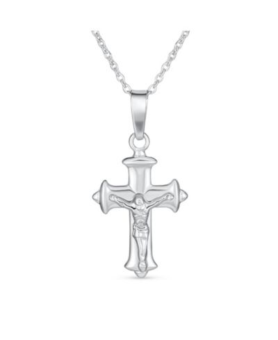 Подвеска-крест Bling Jewelry Religious Jesus Passion из серебра.925
