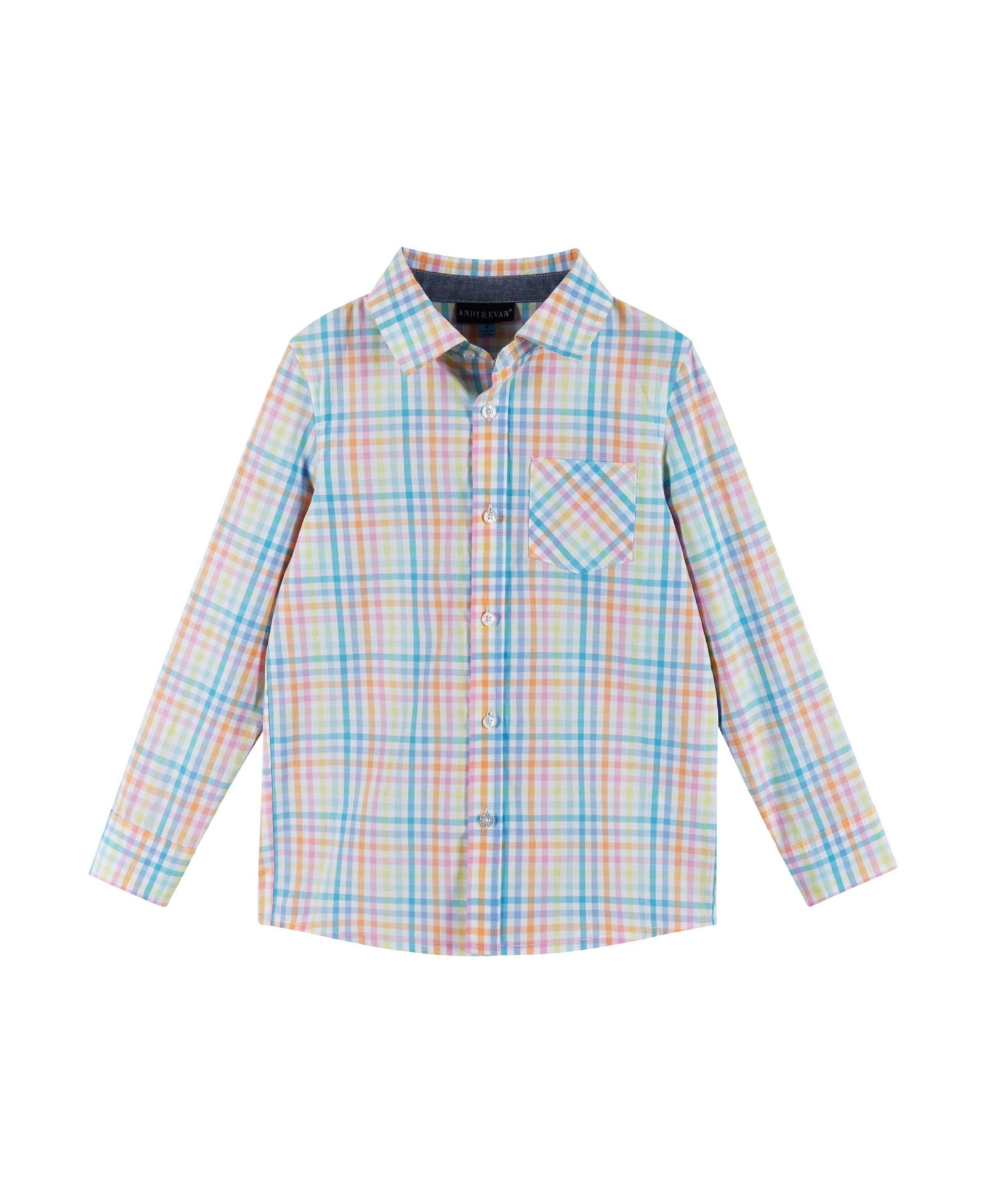 Рубашка Andy & Evan Toddler Boys Andy and Evan Plaid Buttondown