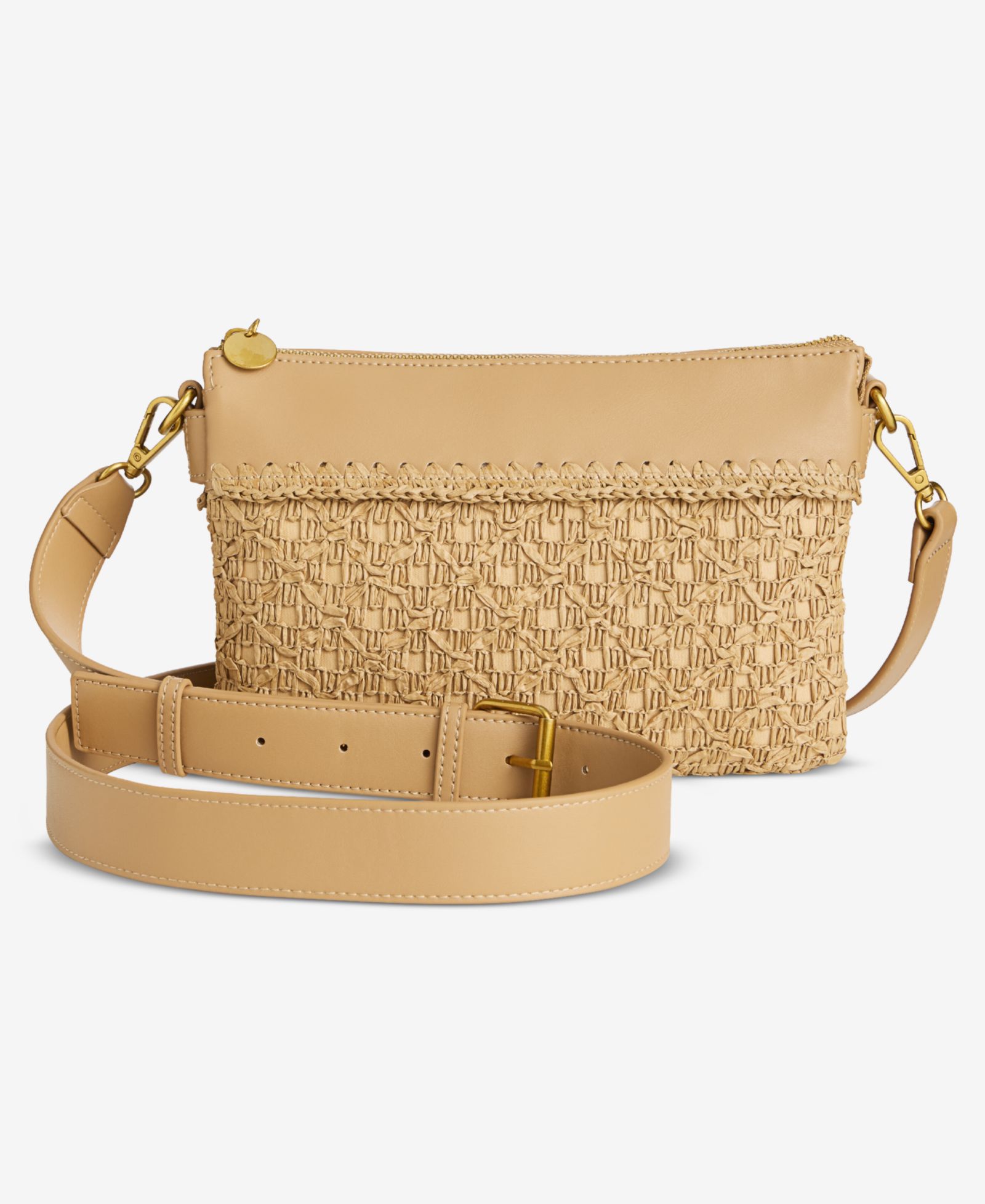 Сумка через плечо Style & Co Crochet Straw Double Comp Crossbody