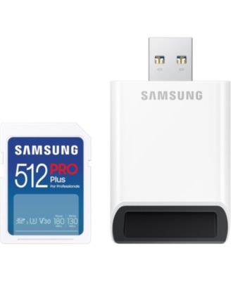 Samsung Карта памяти Samsung 512GB Pro Plus SDXC с ридером
