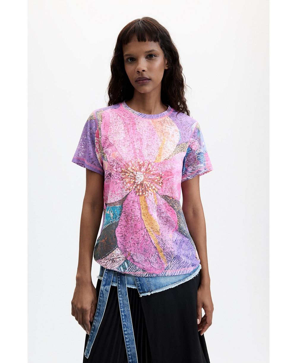 Женская футболка Desigual Floral Printed