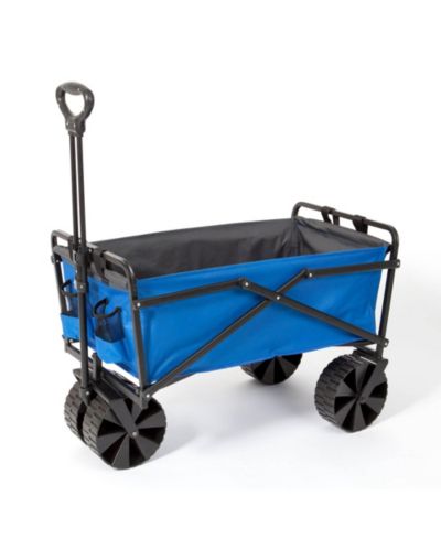 Seina складная садовая тележка со стальной рамой, Blue/Gray, грузоподъемность 150lb