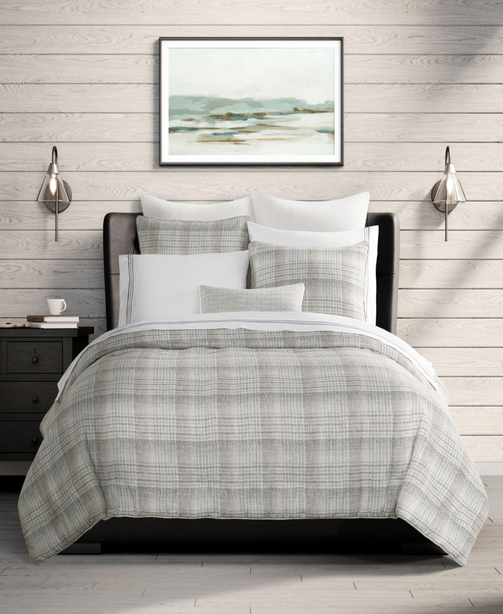 J Queen New York Alejandro Plaid комплект из 4 одеял, King