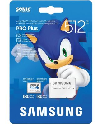 Samsung PRO Plus Sonic The Hedgehog + адаптер, microSDXC - MB-MD1T0SA/LC1
