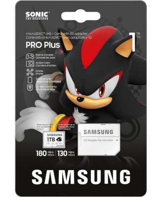 Samsung PRO Plus Sonic The Hedgehog + адаптер, microSDXC - MB-MD1T0SA/LC1