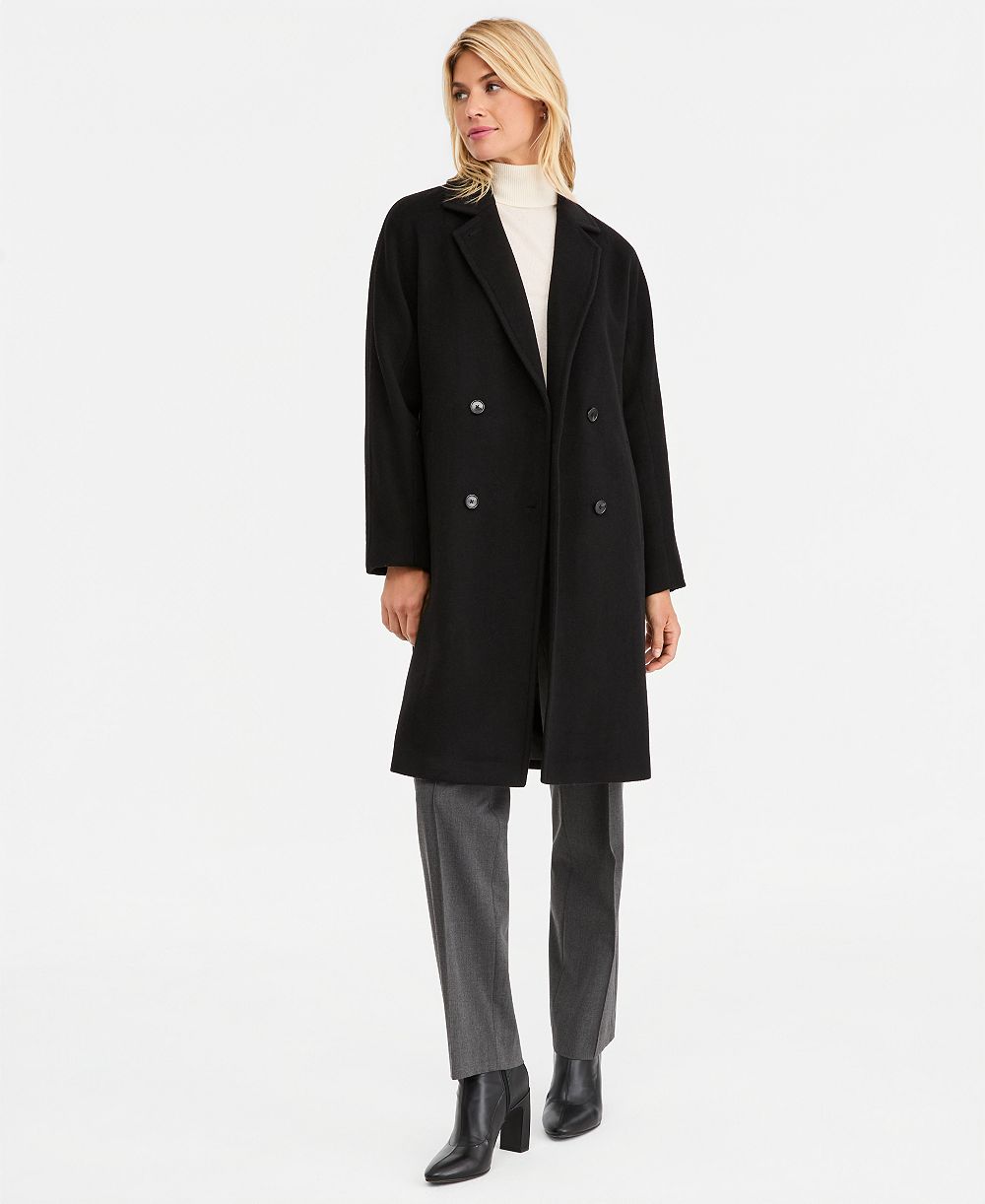 Calvin Klein Women's Double-Breasted Coat