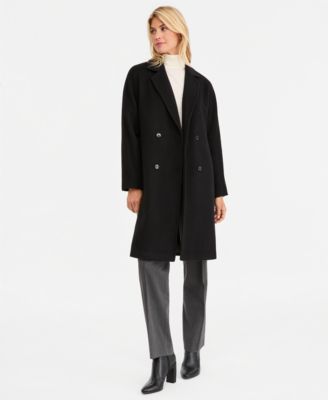 Calvin Klein Women's Double-Breasted Coat