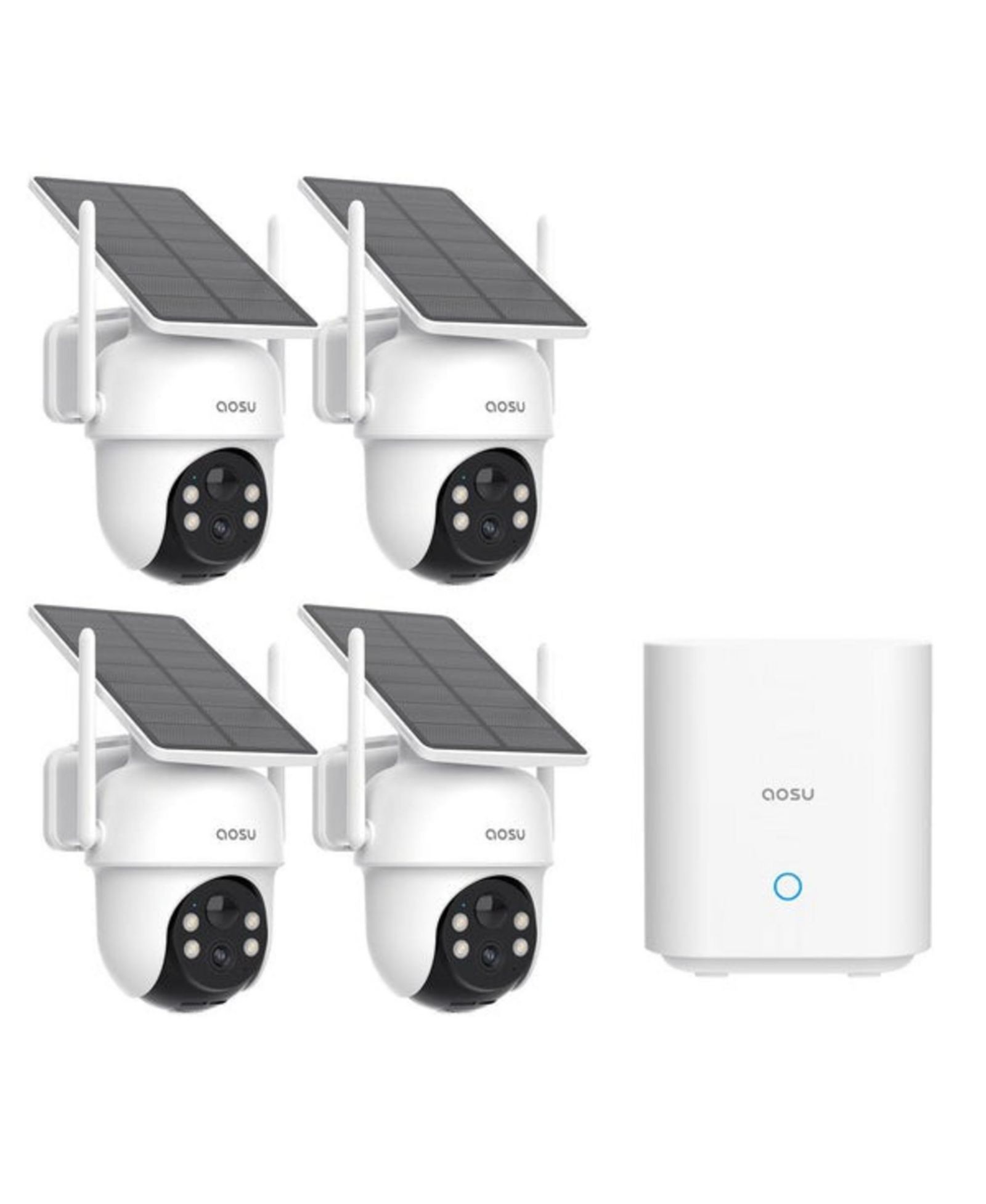 Aosu C9C-4H Outdoor 2K Wireless 4-Camera Security System