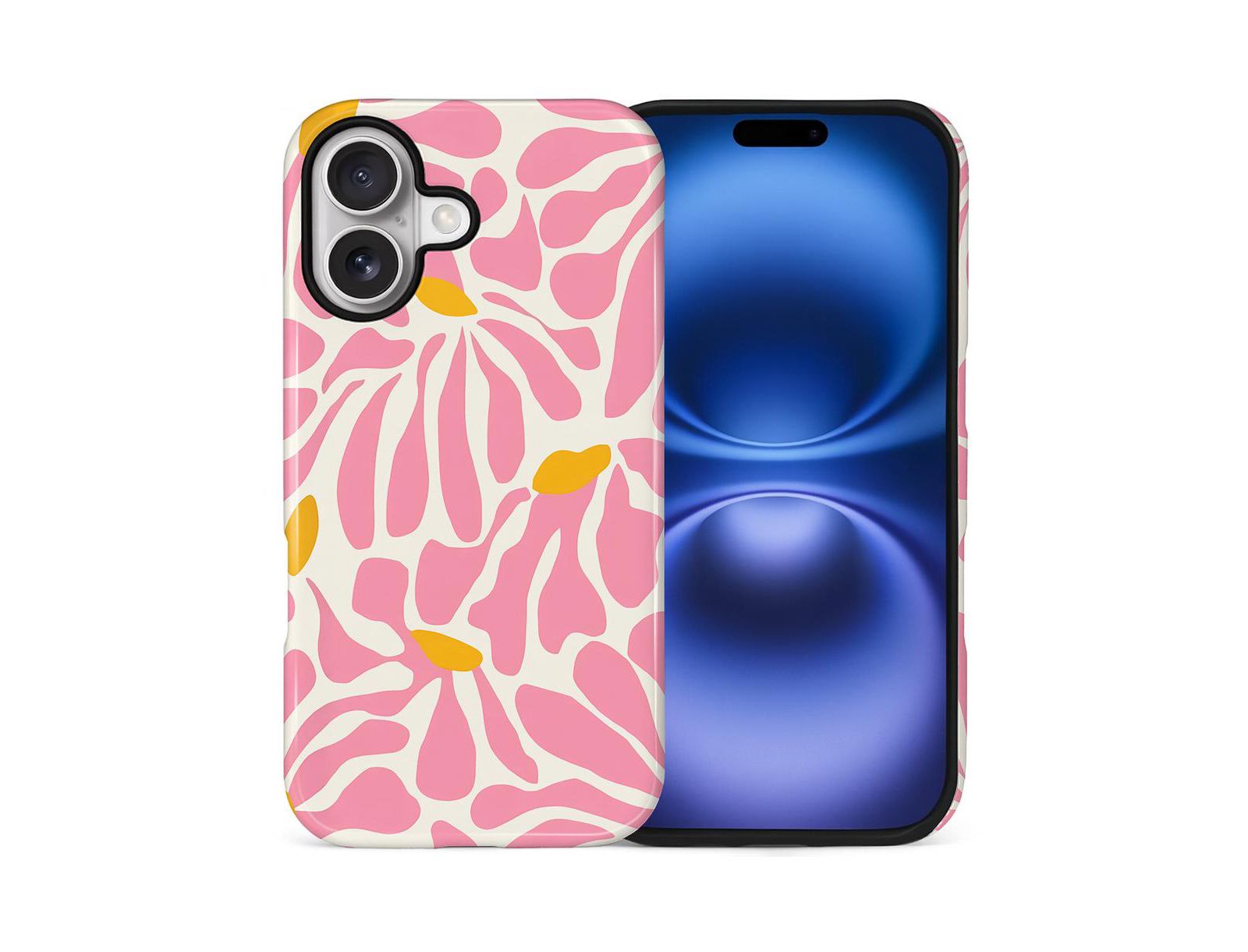 Gonez Dual-Layer Shockproof Floral Case for iPhone 16