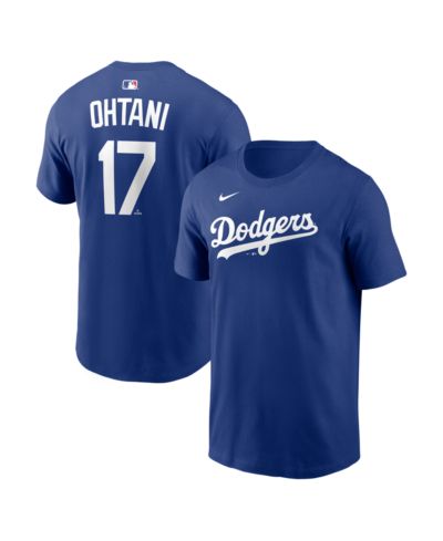 Мужская футболка Nike Royal Shohei Ohtani Los Angeles Dodgers Name & Number