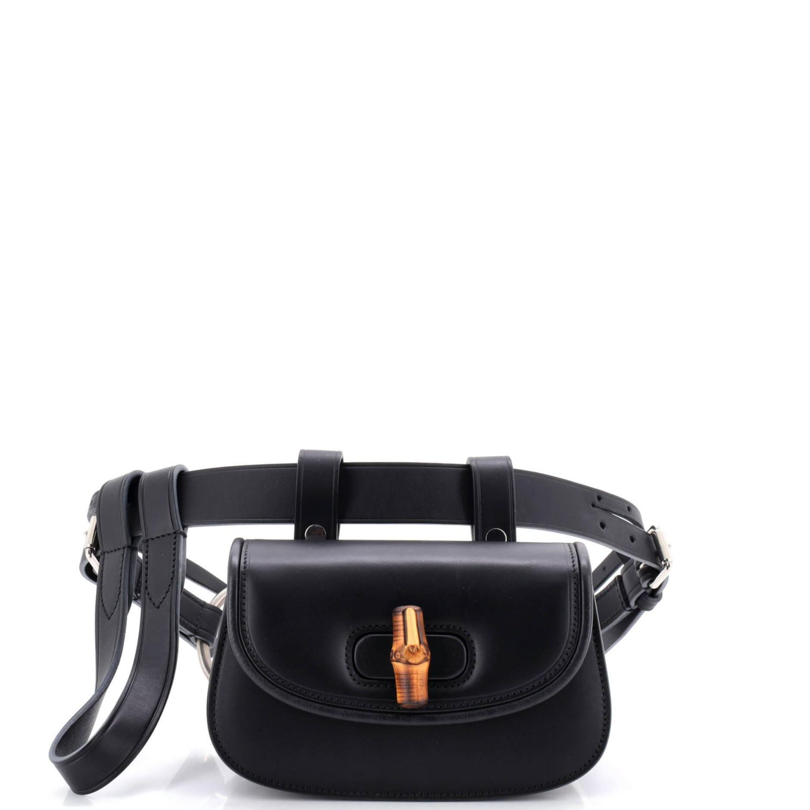 Pre-Owned Gucci Mini Bamboo 1947 Belt Bag Leather