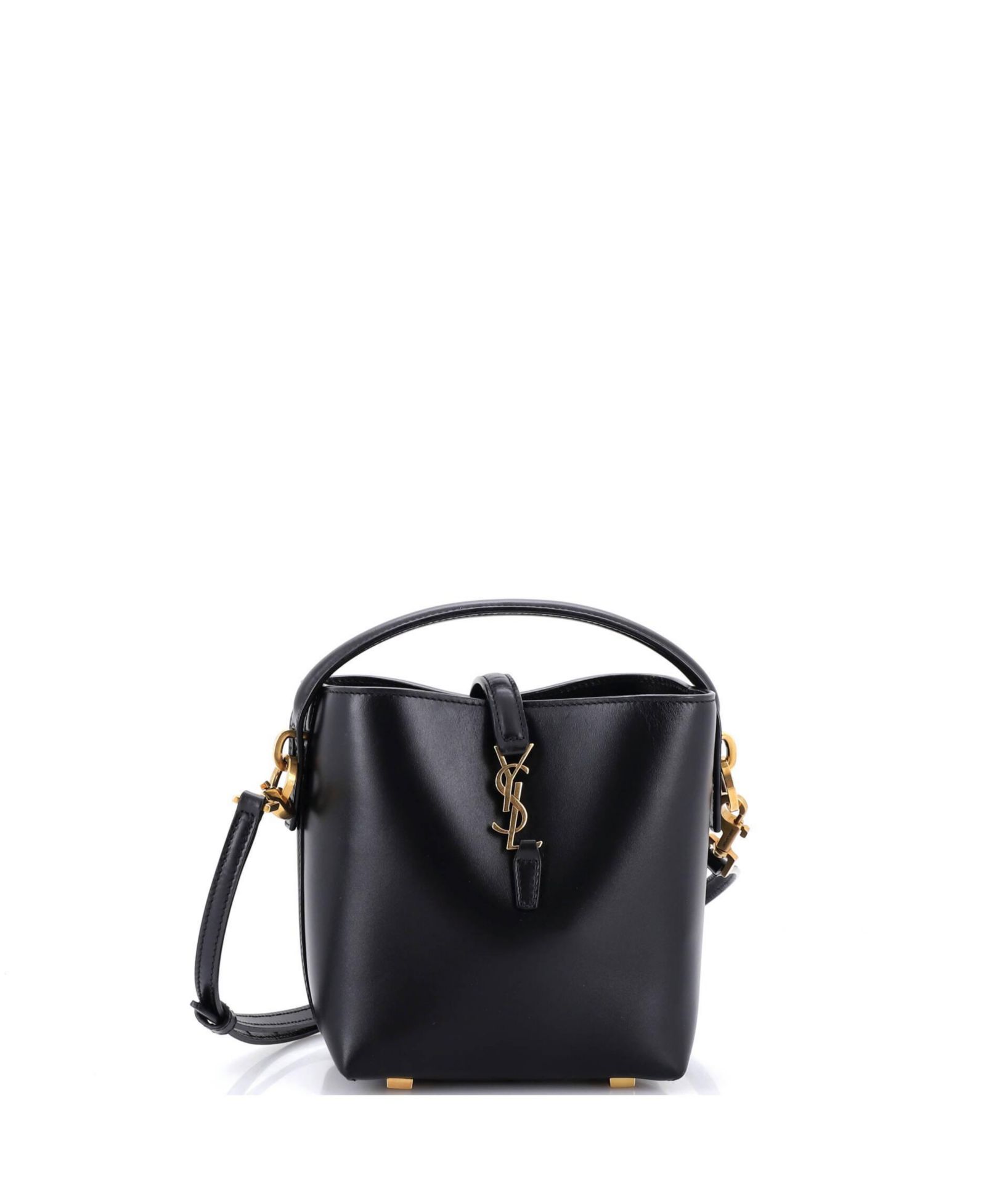 Pre-Owned Saint Laurent Mini Le 37 Bucket Bag Leather