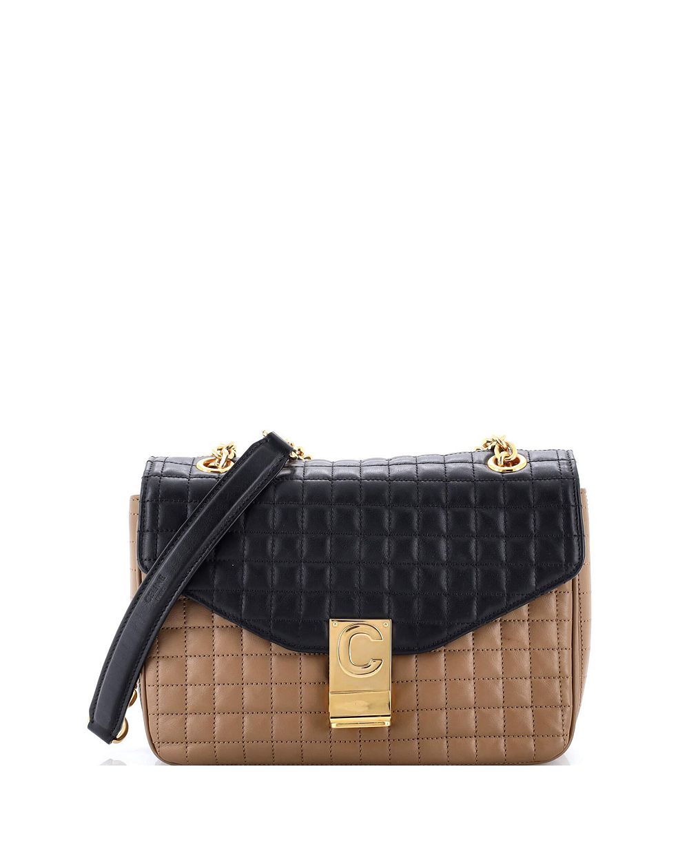 Б/у средняя сумка Celine Medium C из стеганой кожи