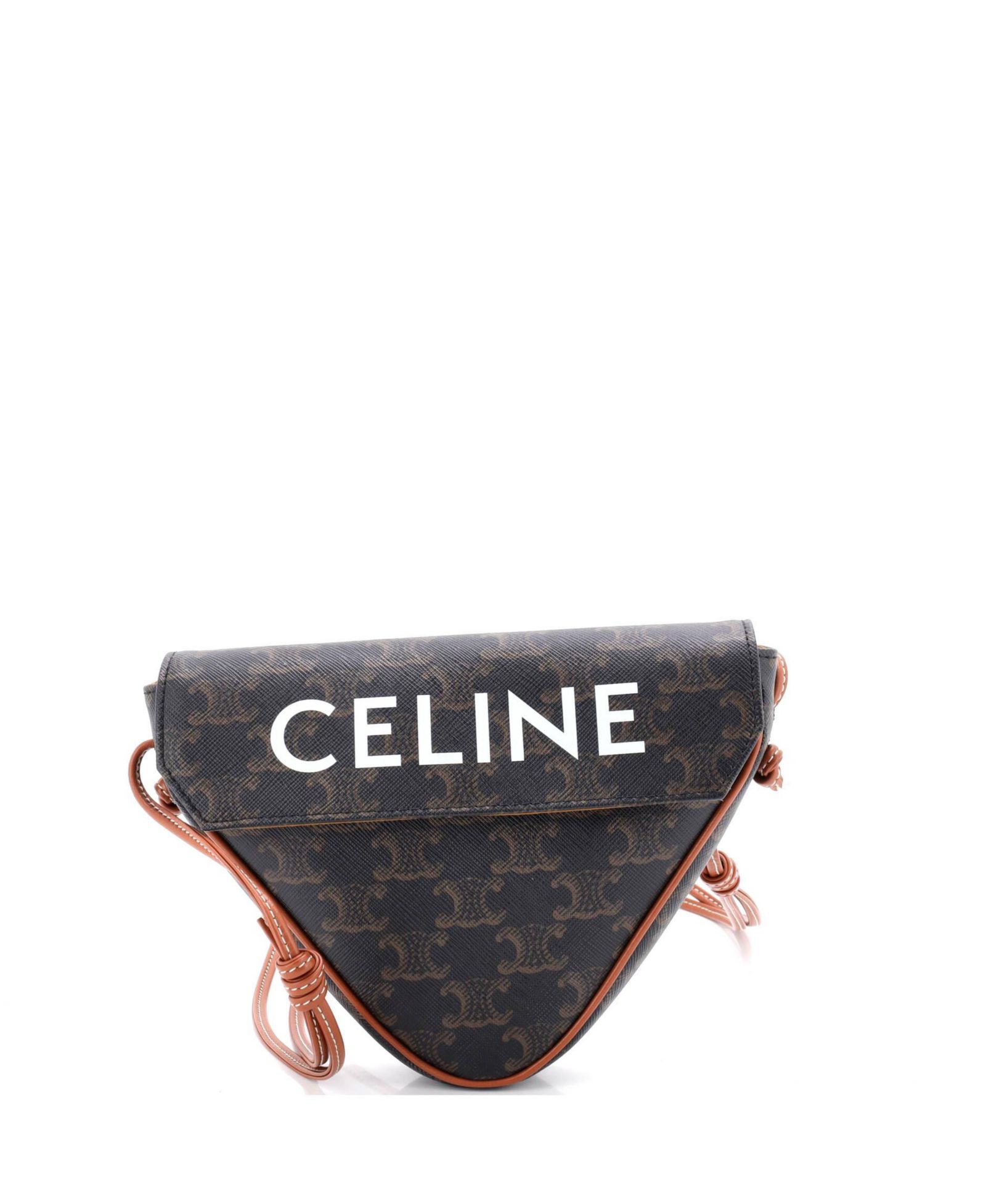 Сумка через плечо Pre-Owned Celine Triangle из покрытого холста Triomphe