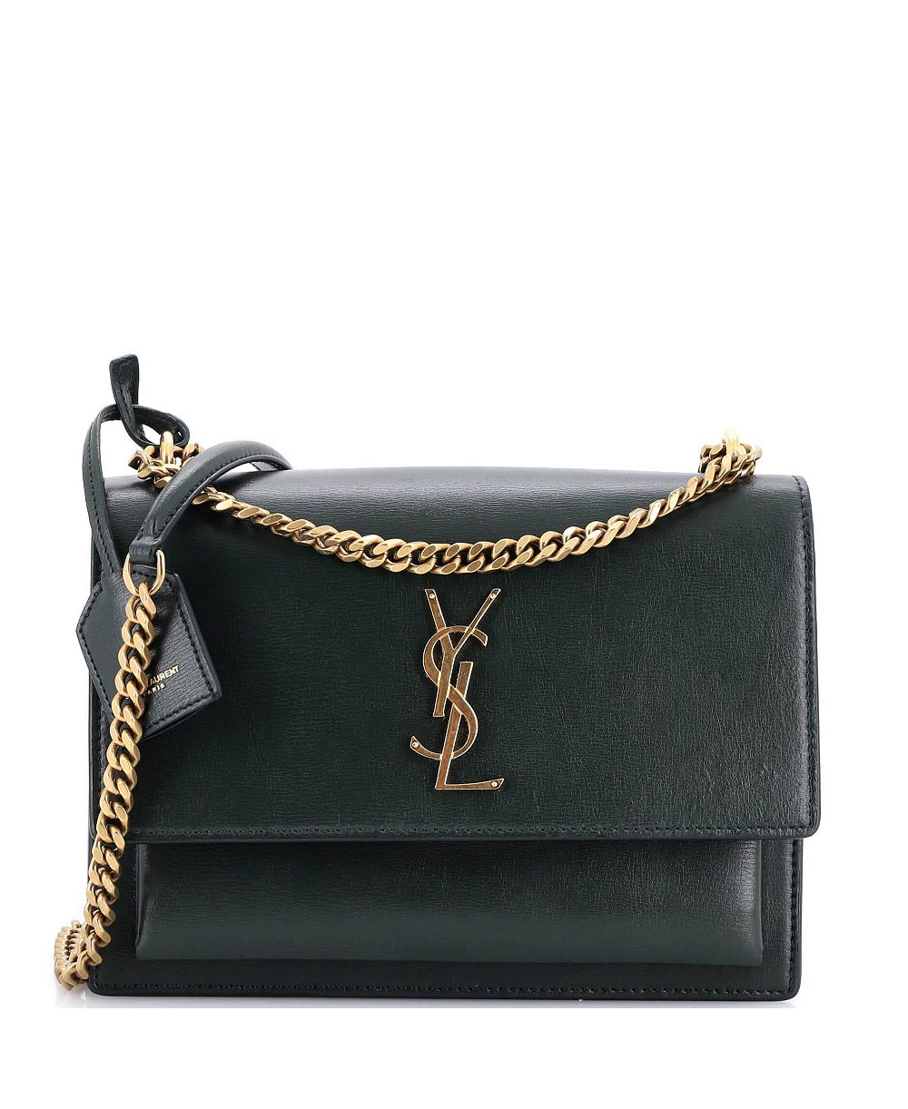Pre-Owned Saint Laurent Medium Sunset Crossbody Bag Leather