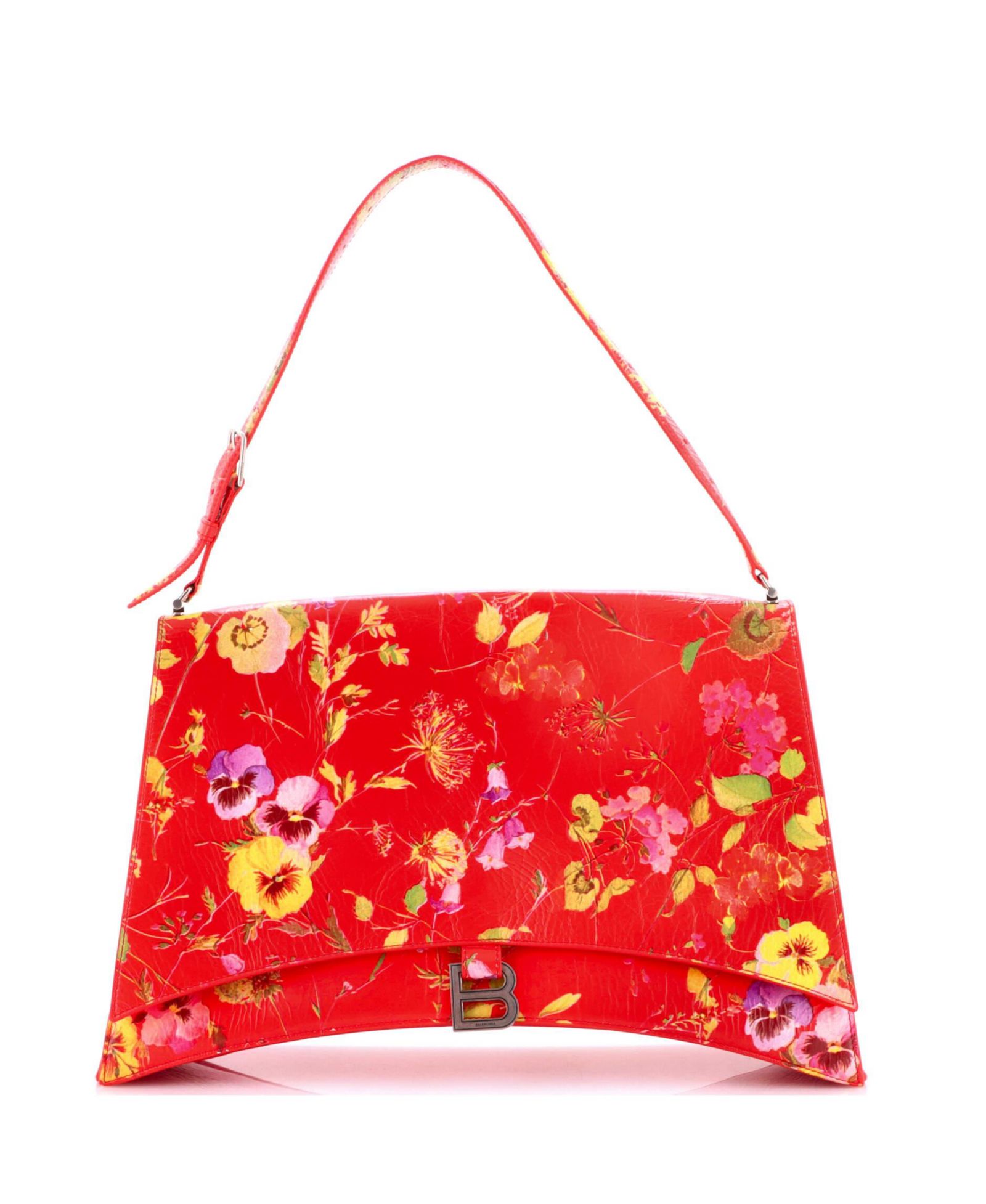 Pre-Owned Balenciaga Large Crush сумка через плечо из кожаной печати