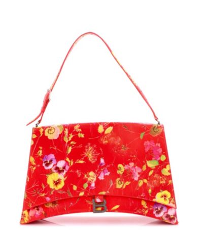 Pre-Owned Balenciaga Large Crush сумка через плечо из кожаной печати