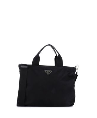 Сумка-тоут Prada Small Vela Tessuto, трансформируемая, состояние б/у