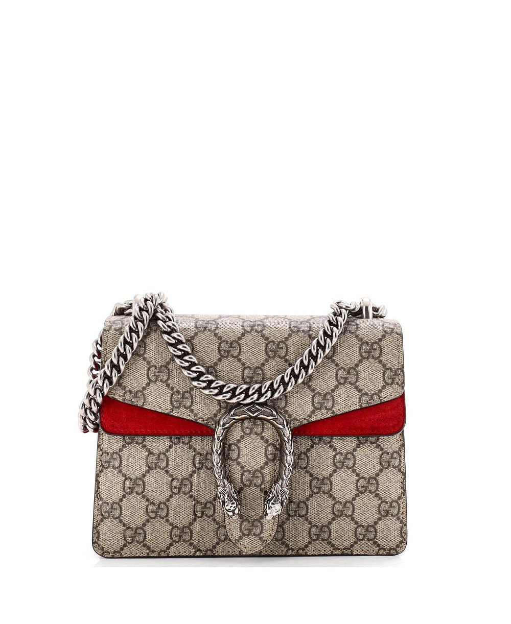 Pre-Owned Gucci Mini Dionysus Bag GG Coated Canvas
